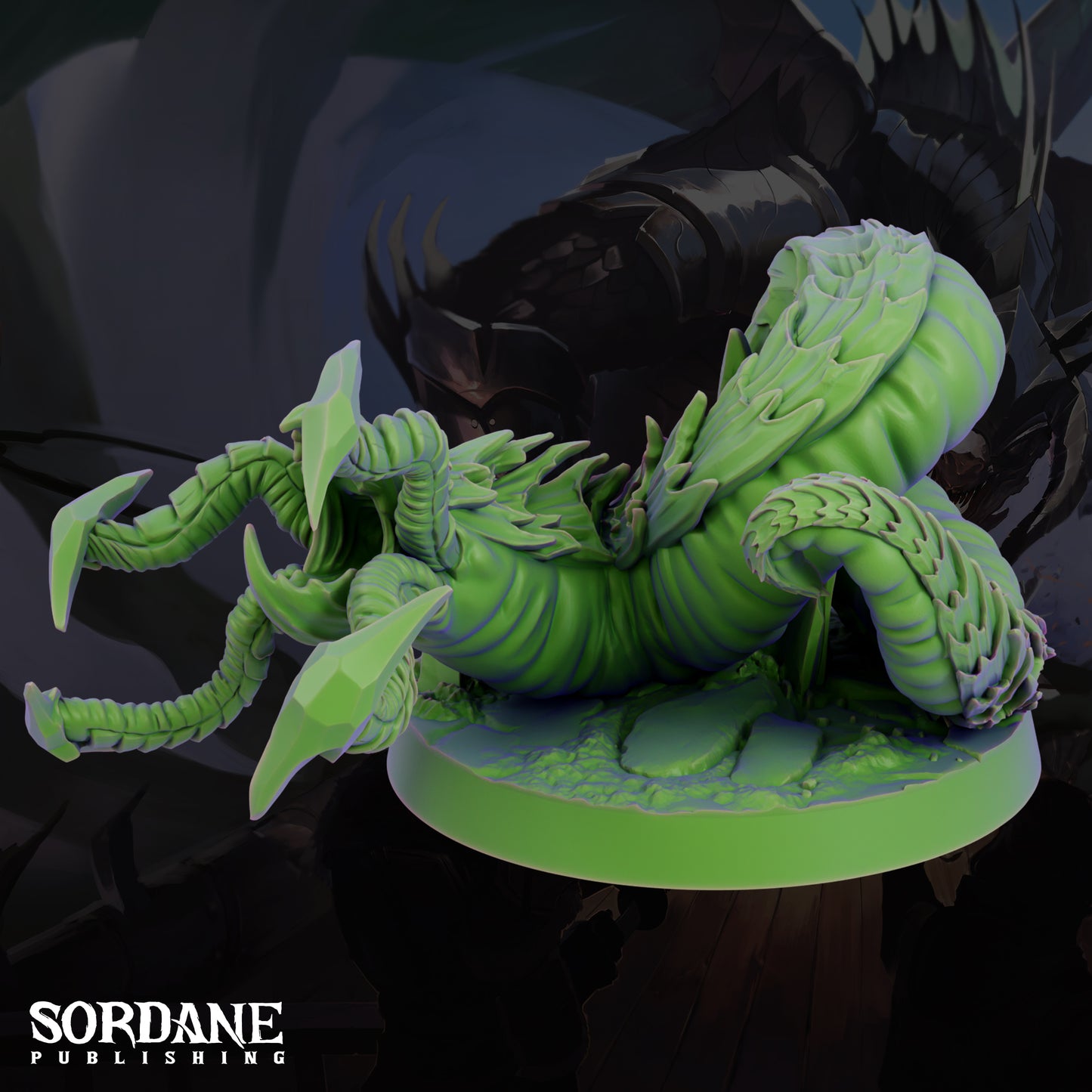 Grick Aberration Monster DND Miniature TTRPG Resin Figure 25mm Base