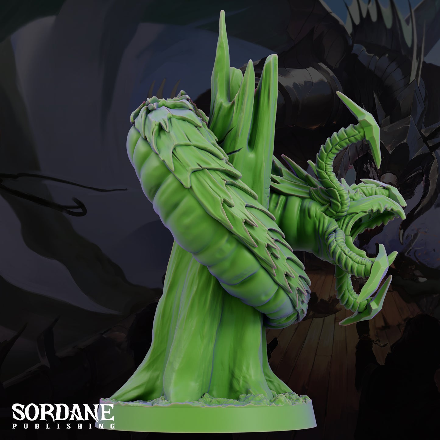 Grick Aberration Monster DND Miniature TTRPG Resin Figure 25mm Base