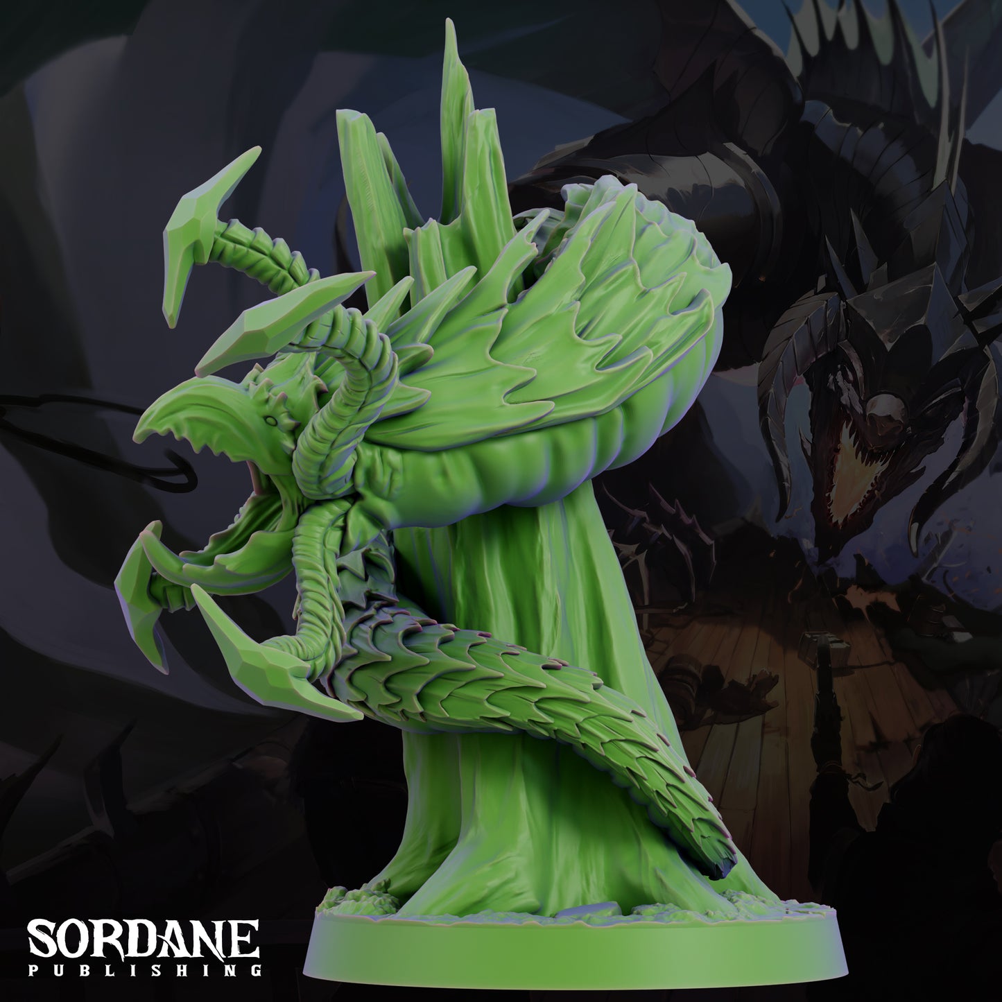 Grick Aberration Monster DND Miniature TTRPG Resin Figure 25mm Base