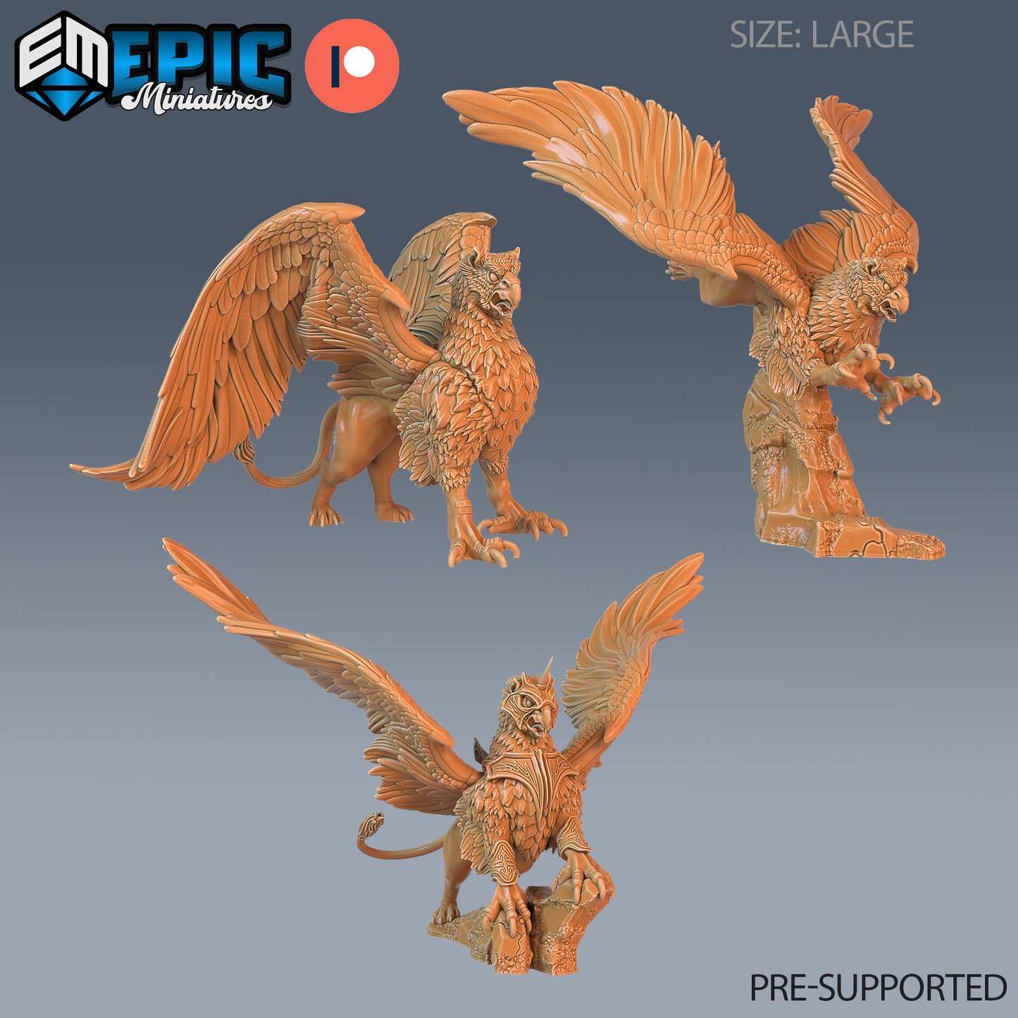 Griffin DND TTRPG Resin Model 51mm Base