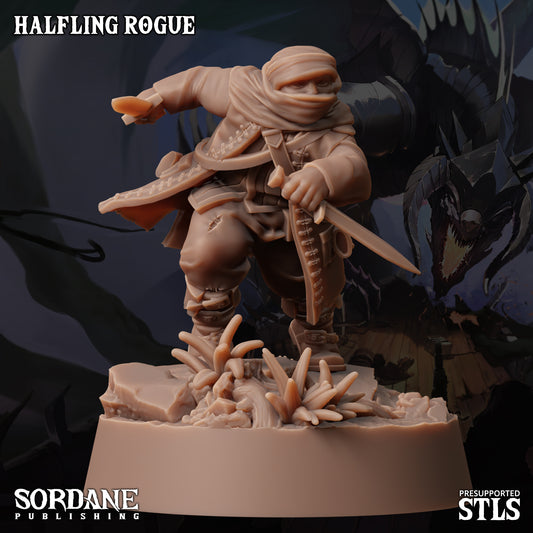 Halfling Rogue DND TTRPG Resin Miniature 30mm Base