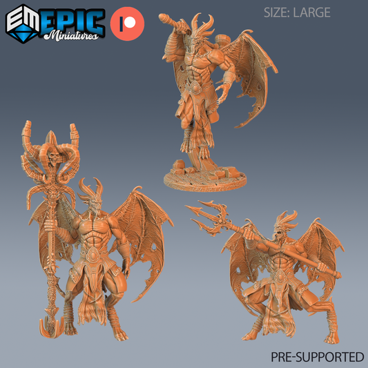 Hell Marauder | Infernal Demon Warrior | Resin Tabletop RPG Figure | 51mm Base