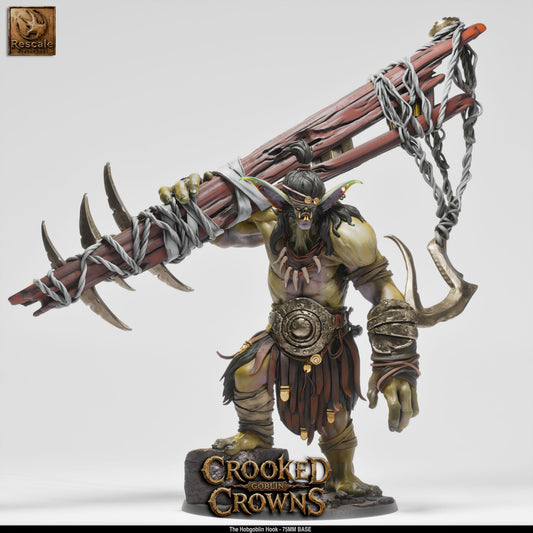 Hobgoblin War Chief Militaristic Goblin Warrior DND Miniature TTRPG Resin Figure 75mm Base
