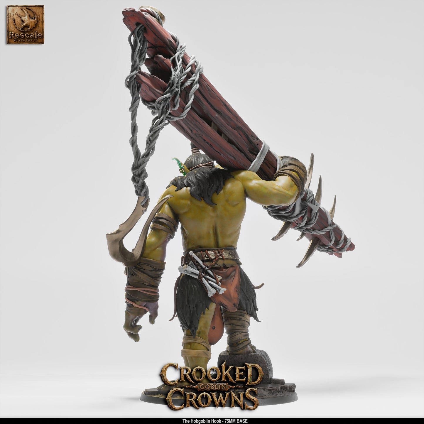 Hobgoblin War Chief Militaristic Goblin Warrior DND Miniature TTRPG Resin Figure 75mm Base
