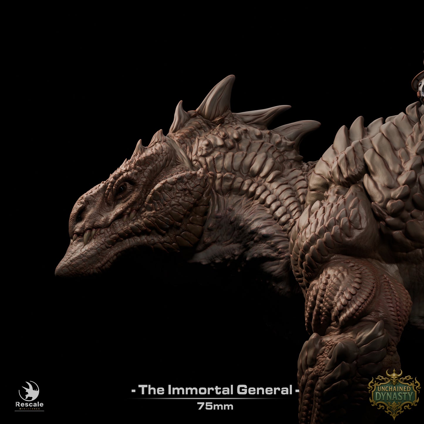 Immortal General D&D Miniature | Undead Warlord Figure | Resin Tabletop