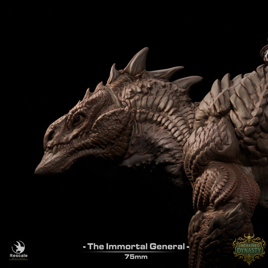 Immortal General D&D Miniature | Undead Warlord Figure | Resin Tabletop