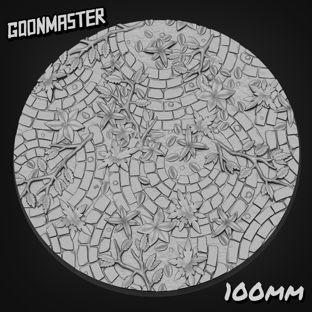 Jungle Ruin Bases DND TTRPG Resin Bases 25mm 170mm