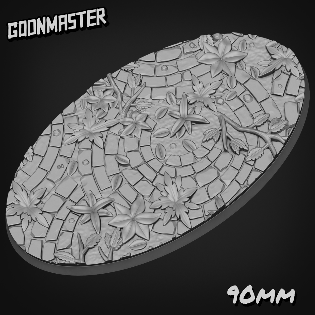 Jungle Ruin Bases DND TTRPG Resin Bases 25mm 170mm