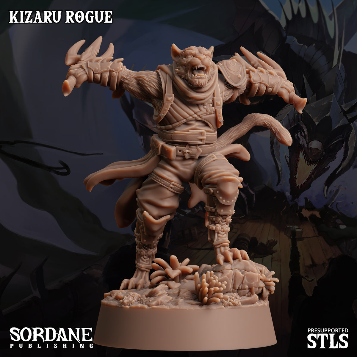Kizaru Rogue DND TTRPG Resin Miniature 30mm Base