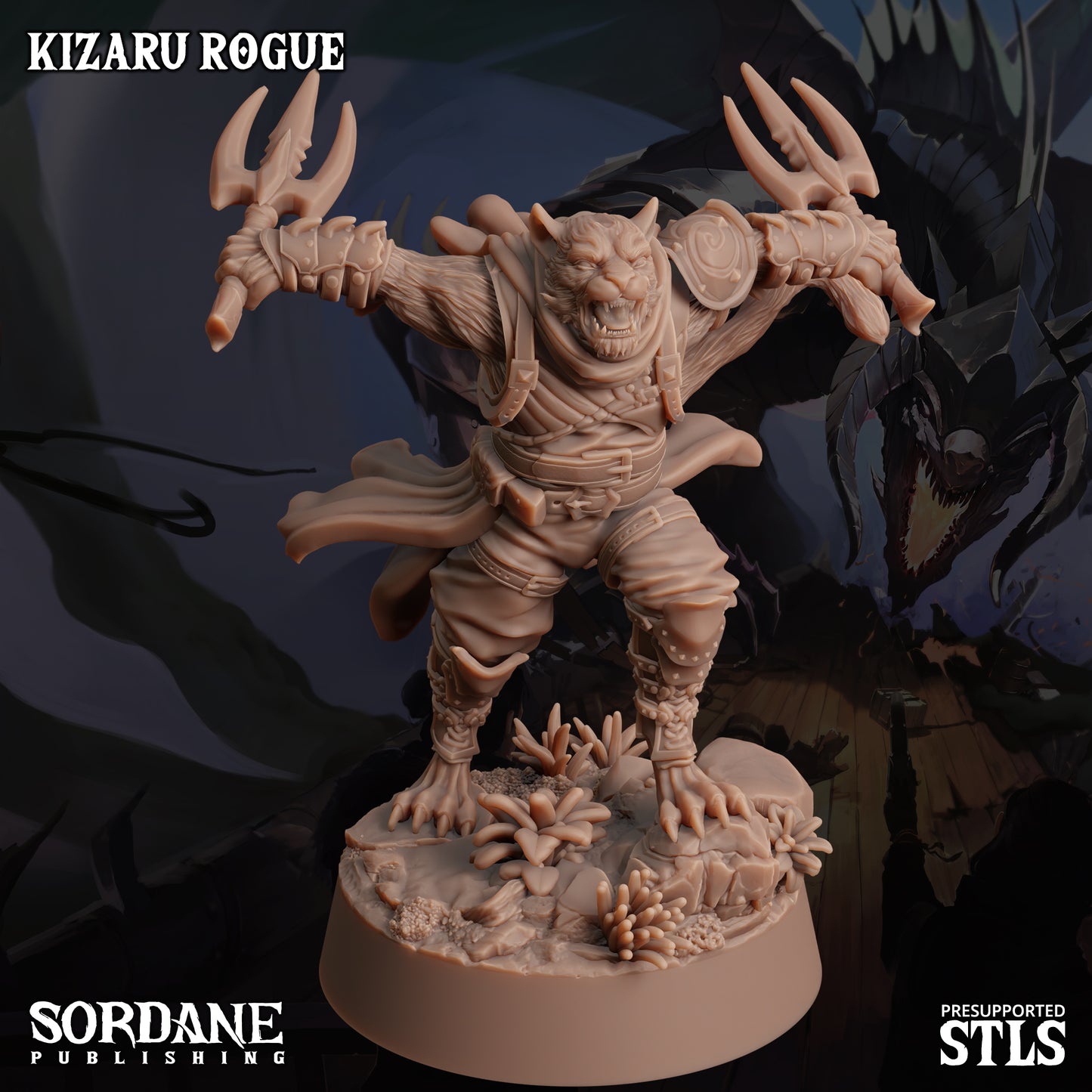 Kizaru Rogue DND Miniature TTRPG Resin Figure 25mm Base