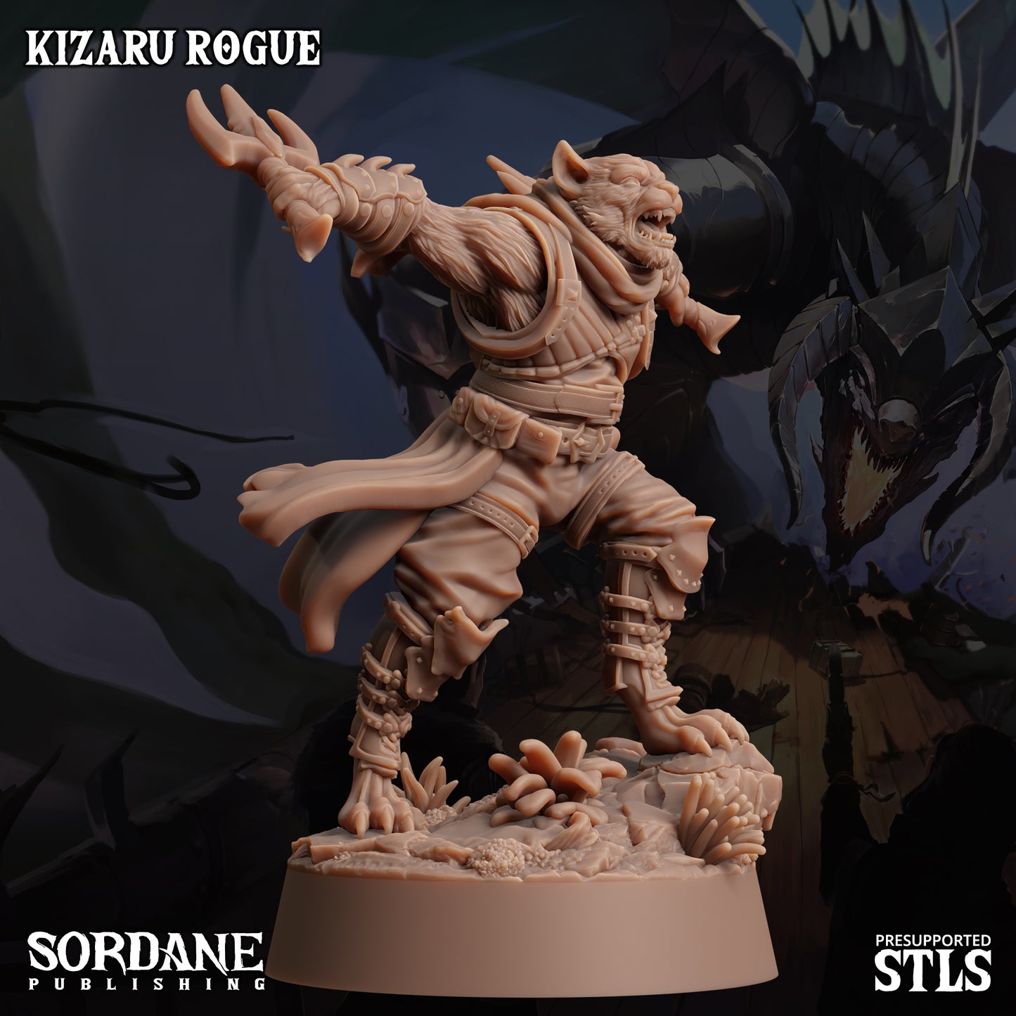 Kizaru Rogue DND Miniature TTRPG Resin Figure 25mm Base