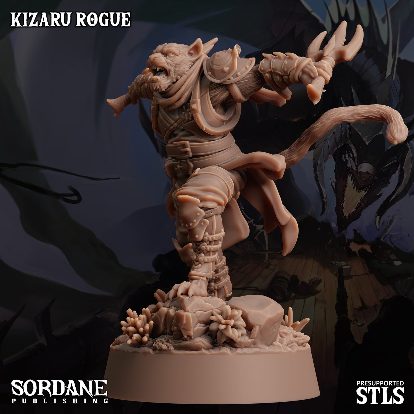 Kizaru Rogue DND Miniature TTRPG Resin Figure 25mm Base