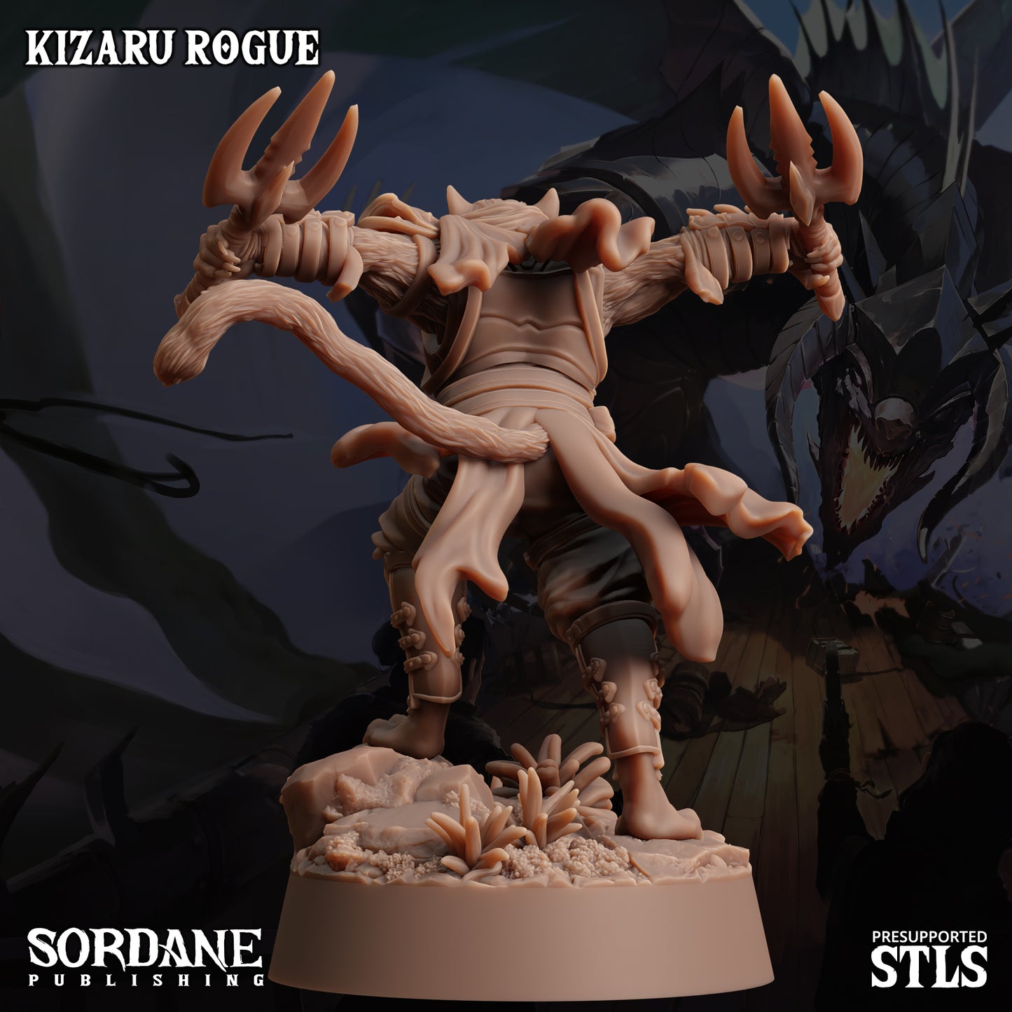 Kizaru Rogue DND Miniature TTRPG Resin Figure 25mm Base