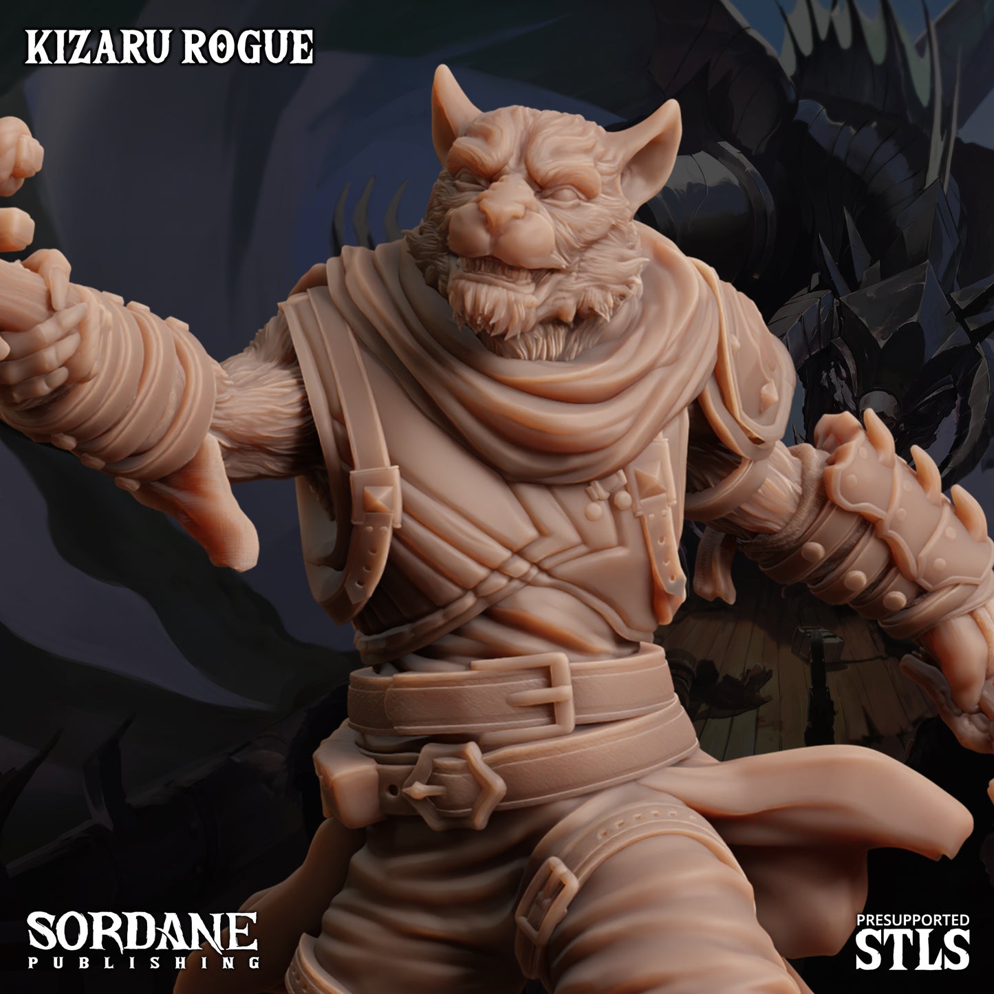 Kizaru Rogue DND Miniature TTRPG Resin Figure 25mm Base