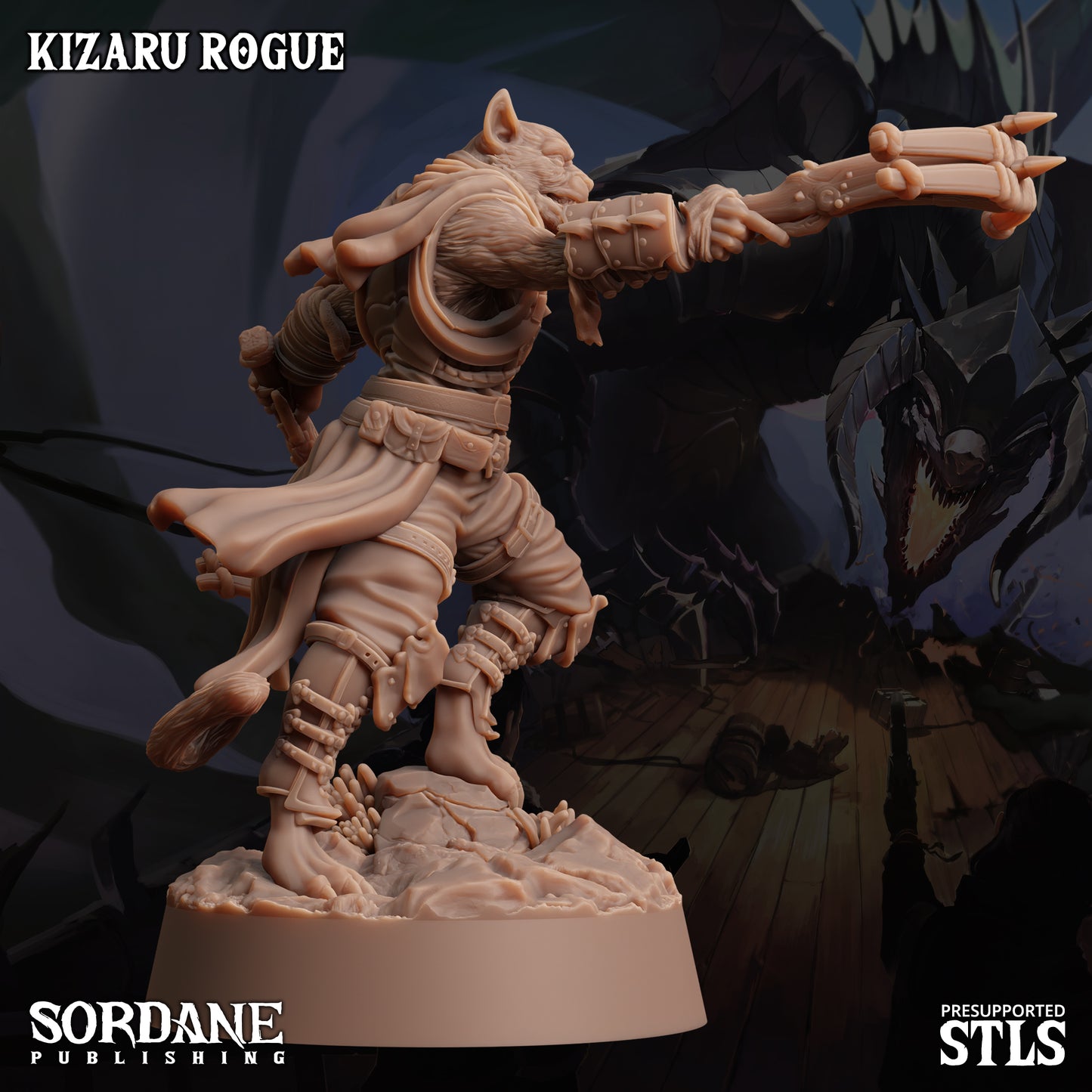Kizaru Rogue DND Miniature TTRPG Resin Figure 25mm Base