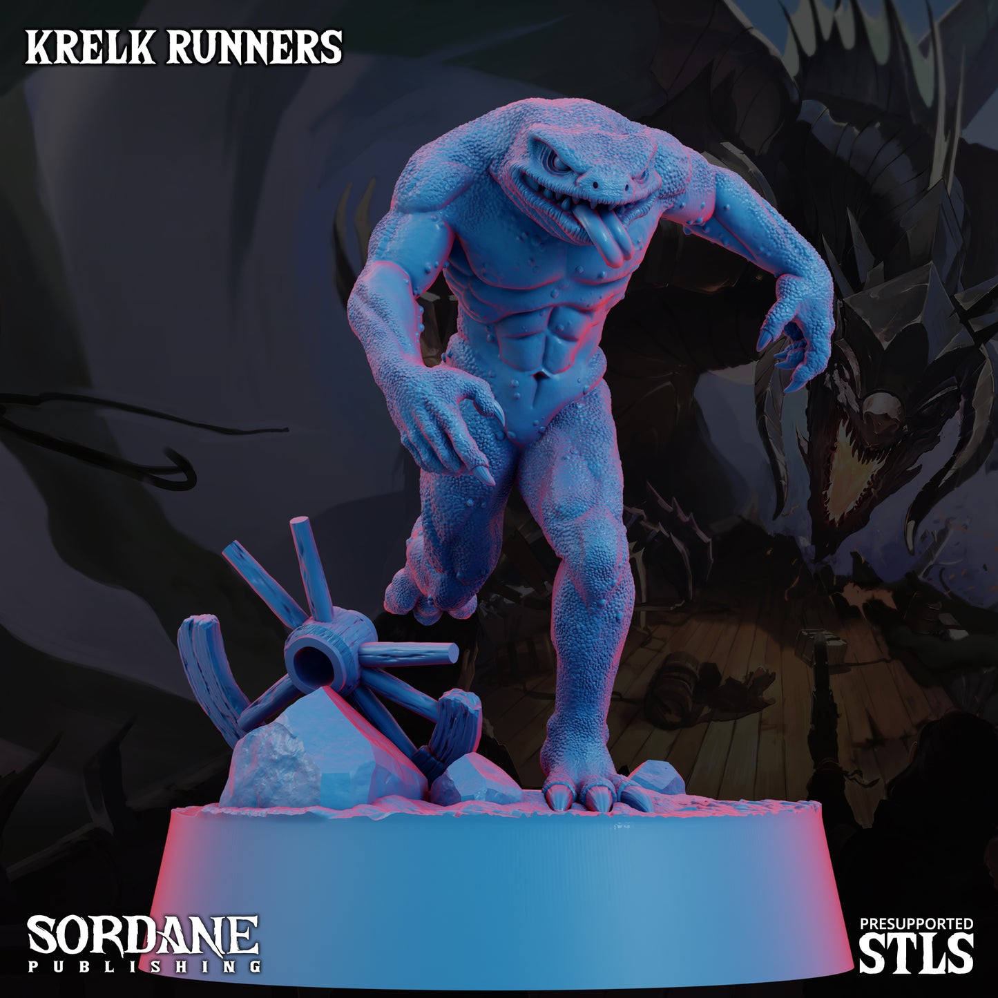 Krelk Runners DND Miniatures TTRPG Resin Figures 25mm Base