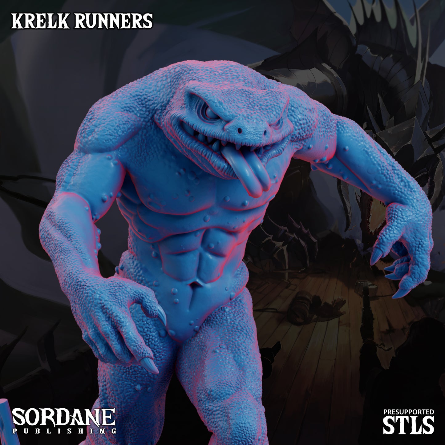Krelk Runners DND Miniatures TTRPG Resin Figures 25mm Base