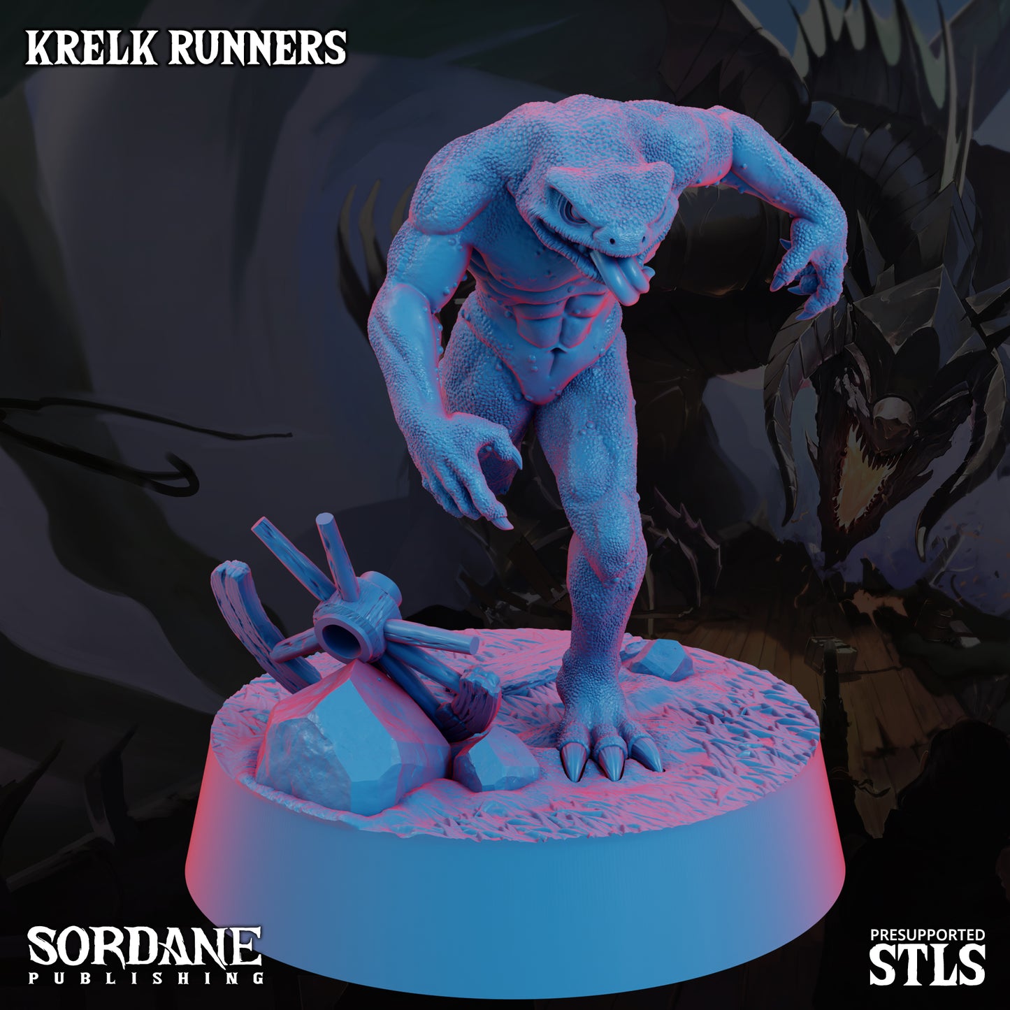 Krelk Runners DND Miniatures TTRPG Resin Figures 25mm Base