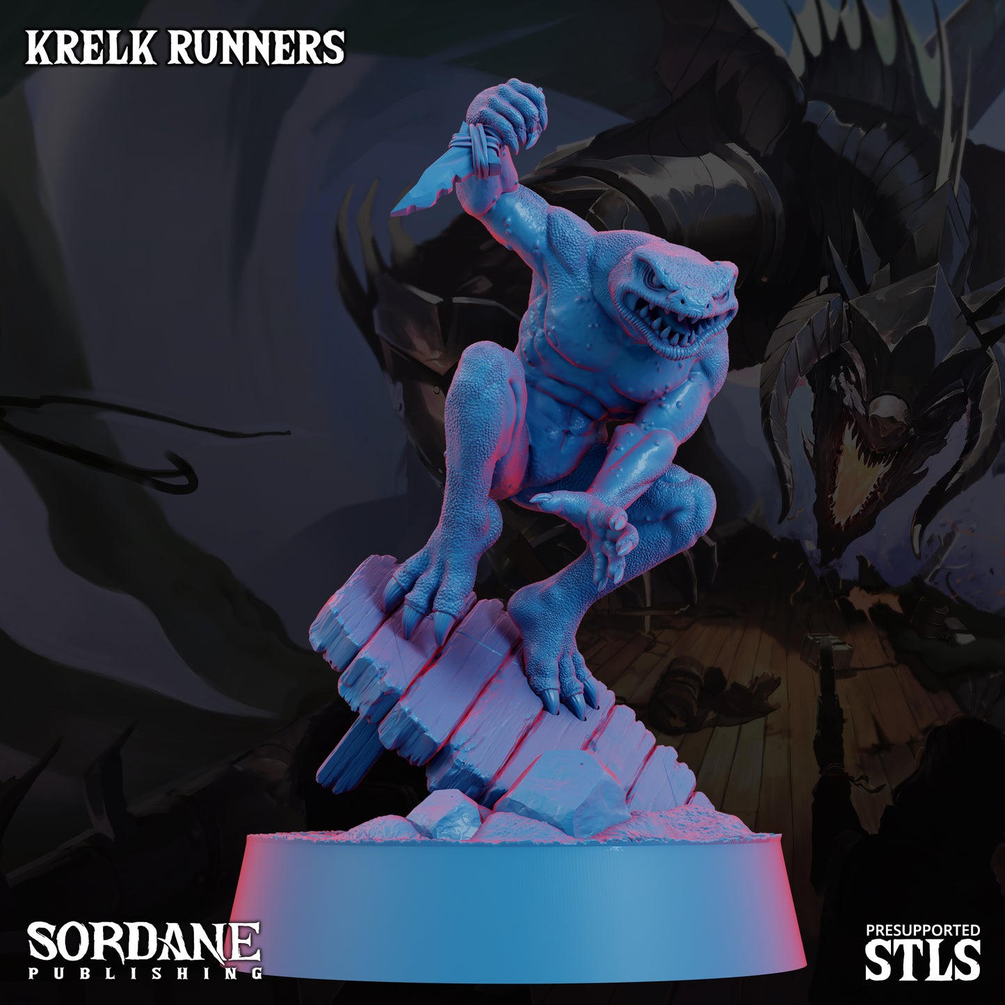 Krelk Runners DND Miniatures TTRPG Resin Figures 25mm Base