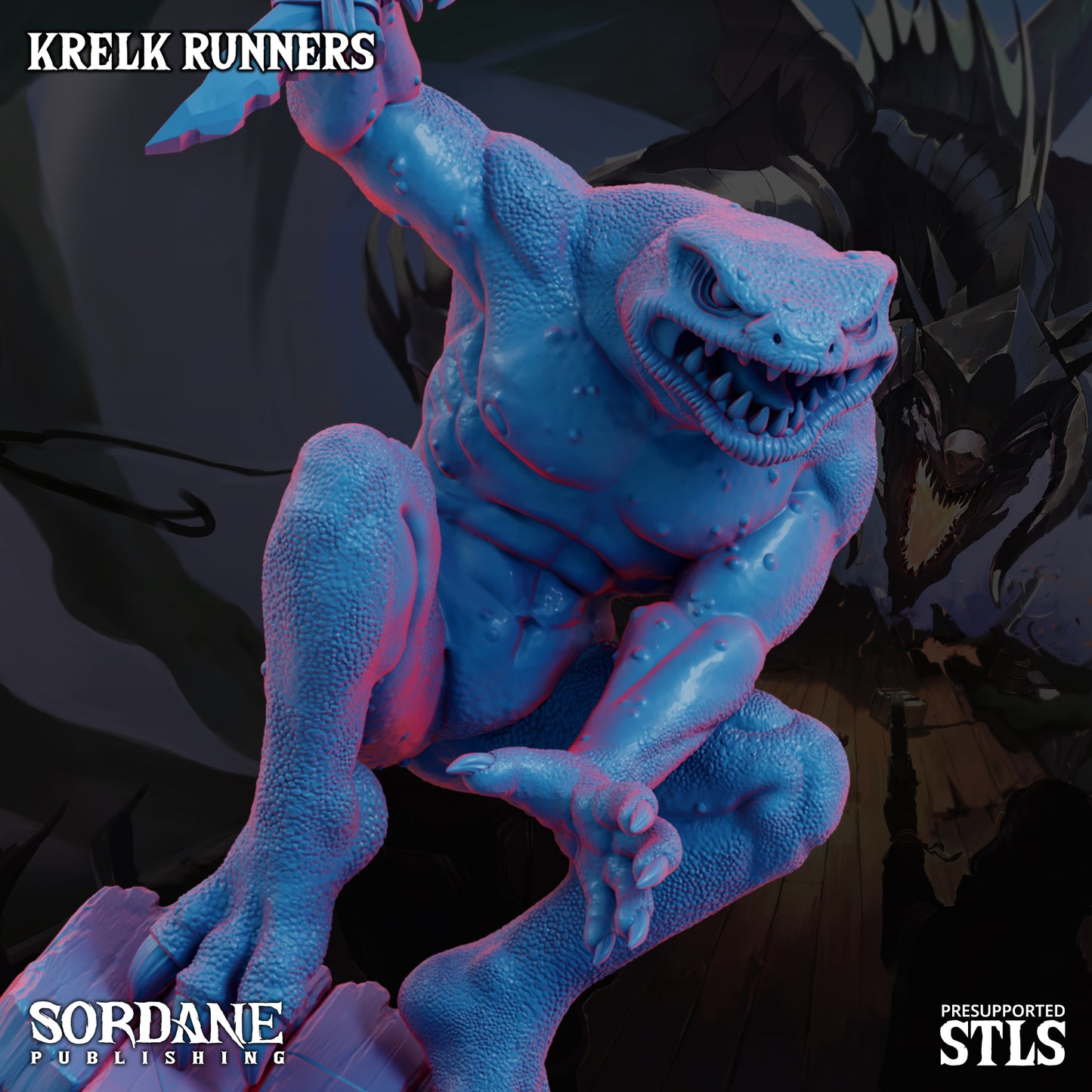 Krelk Runners DND Miniatures TTRPG Resin Figures 25mm Base