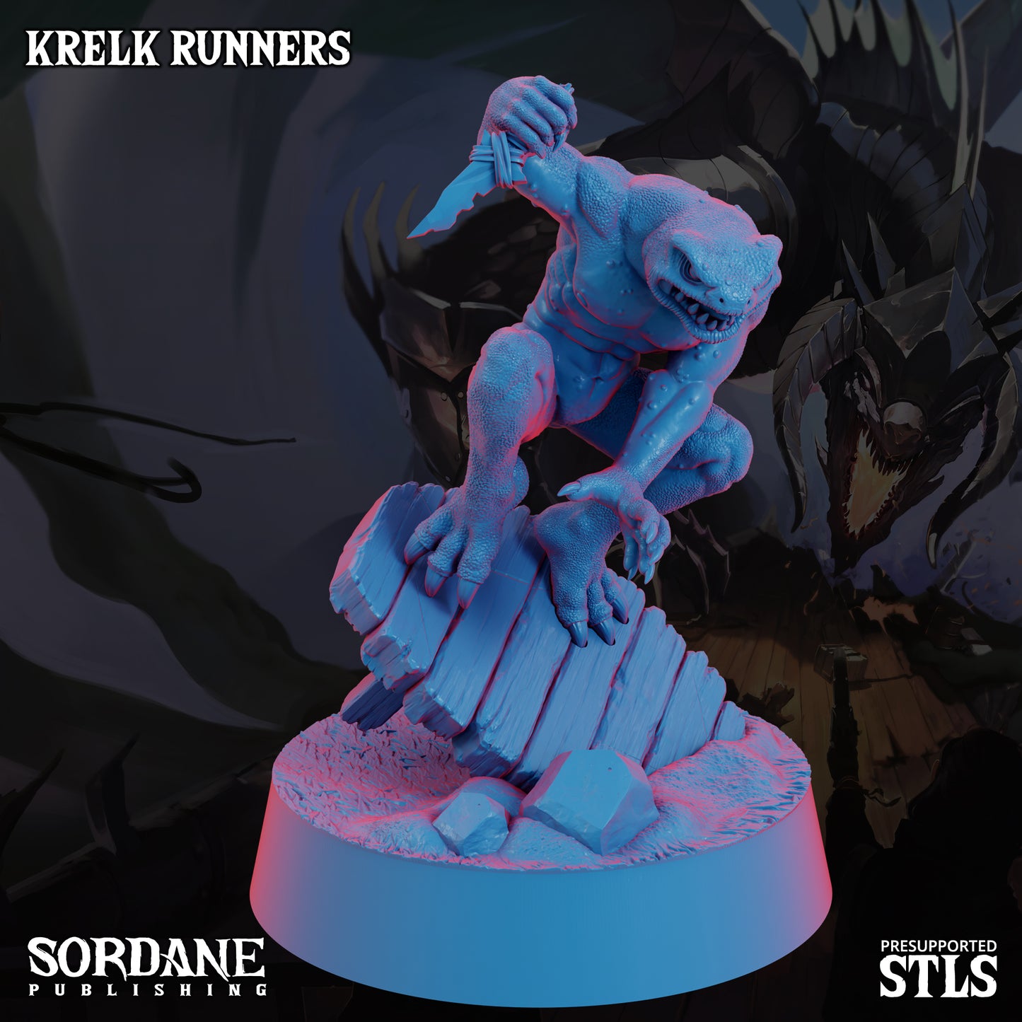 Krelk Runners DND Miniatures TTRPG Resin Figures 25mm Base