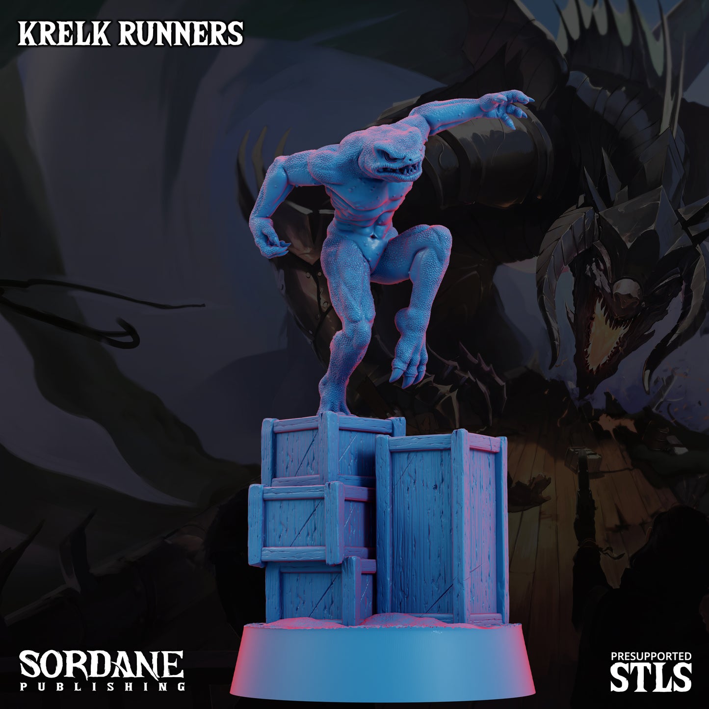 Krelk Runners DND Miniatures TTRPG Resin Figures 25mm Base