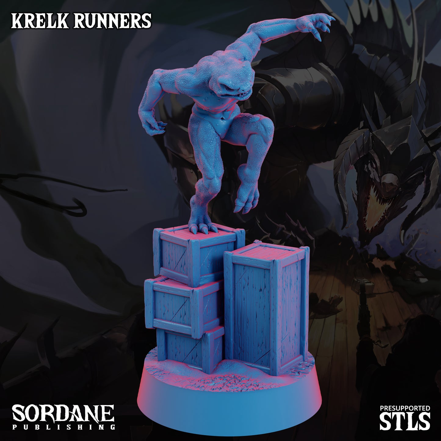 Krelk Runners DND Miniatures TTRPG Resin Figures 25mm Base