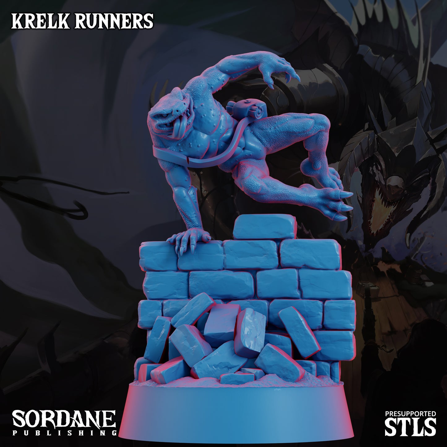 Krelk Runners DND Miniatures TTRPG Resin Figures 25mm Base