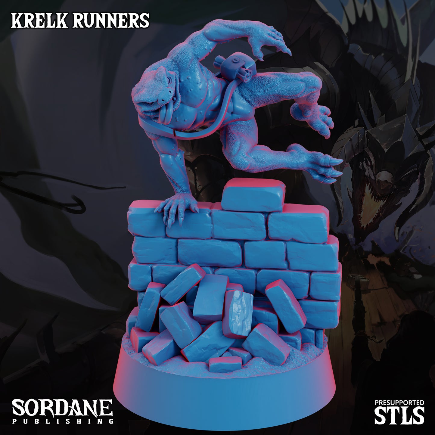 Krelk Runners DND Miniatures TTRPG Resin Figures 25mm Base