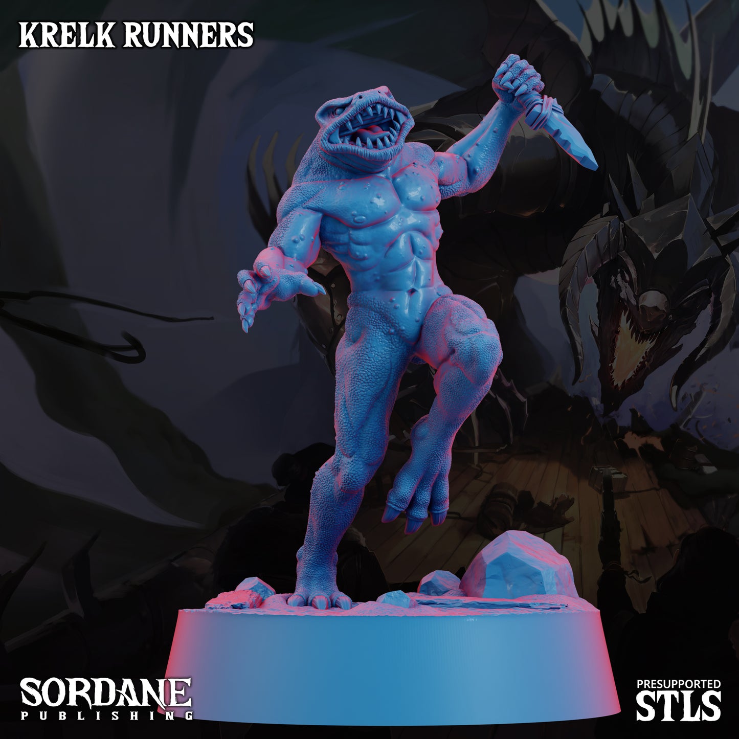 Krelk Runners DND Miniatures TTRPG Resin Figures 25mm Base