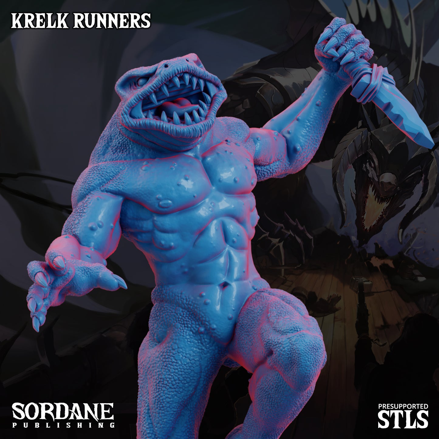 Krelk Runners DND Miniatures TTRPG Resin Figures 25mm Base