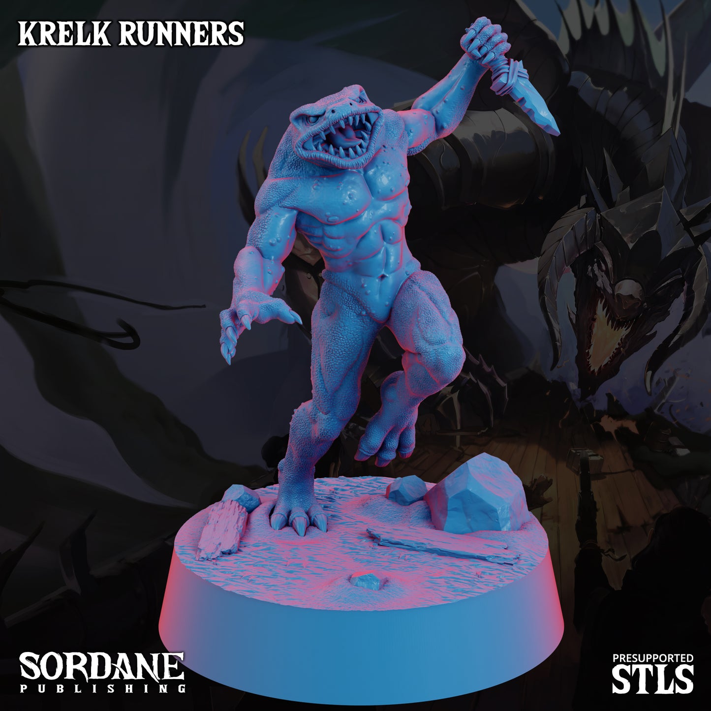 Krelk Runners DND Miniatures TTRPG Resin Figures 25mm Base