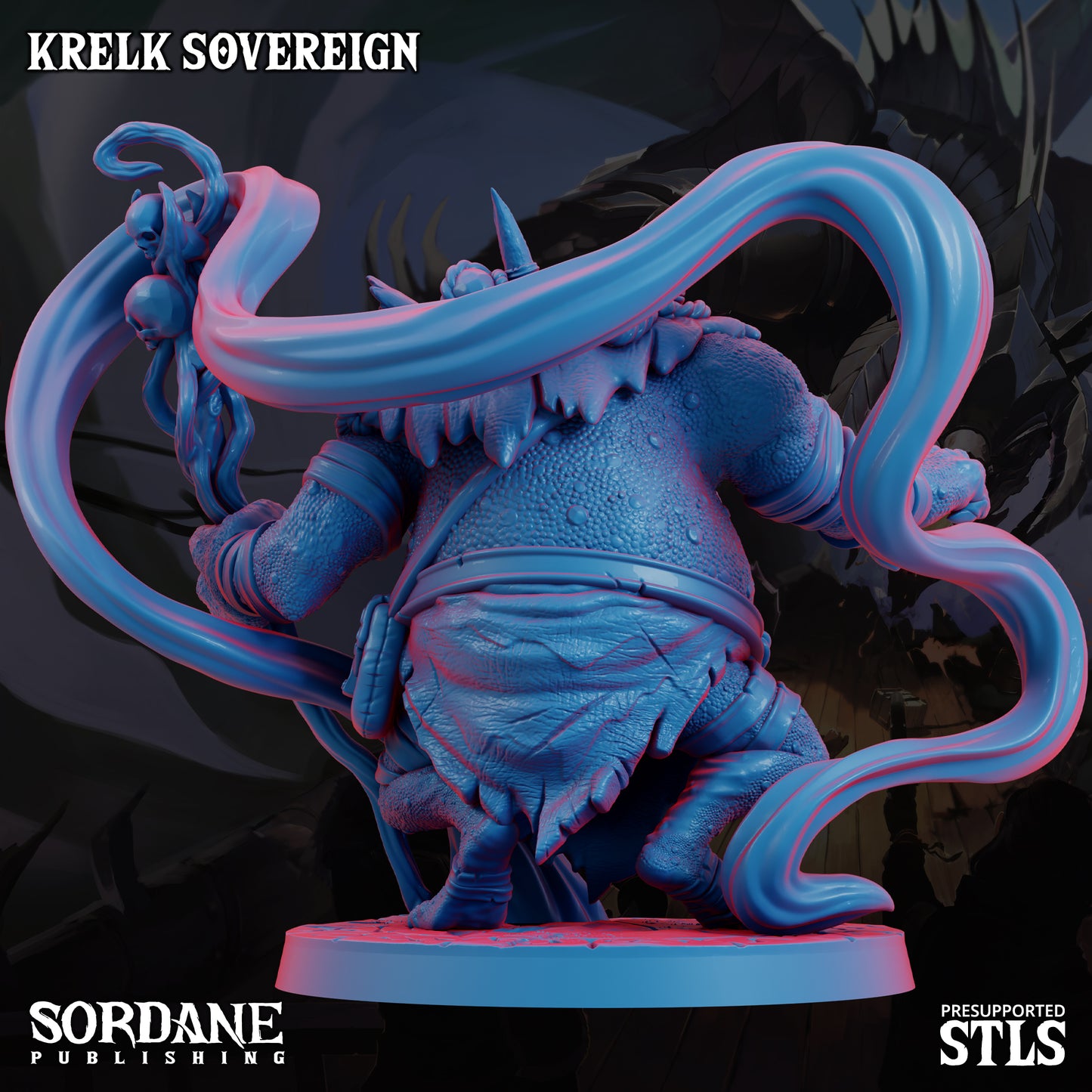 Krelk Sovereign DND TTRPG Resin Model 75mm Base