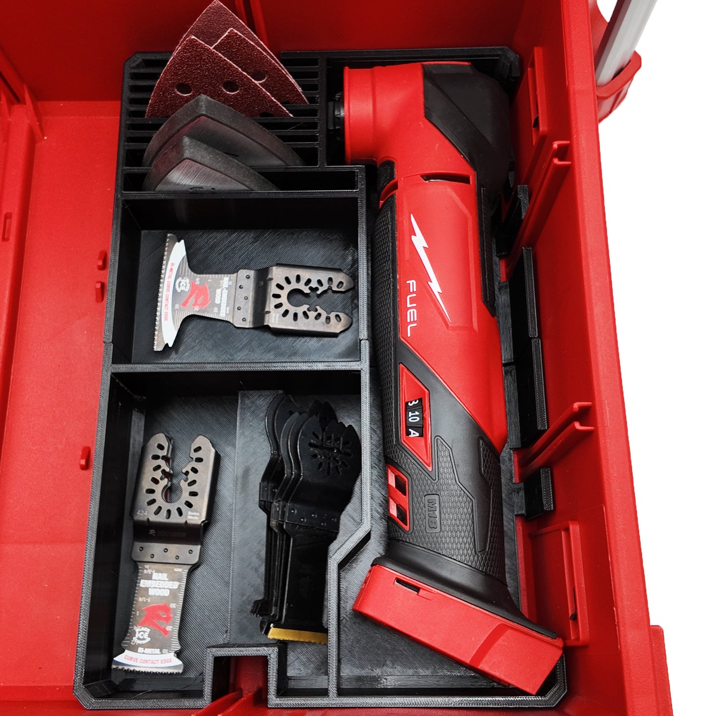 M18 Multitool Organizer for Milwaukee Packout 2 and 3 Drawer