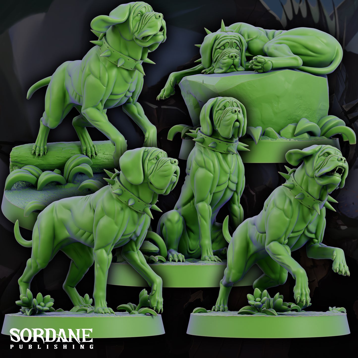 Mastiff DND Miniature TTRPG Resin Figure 25mm Base