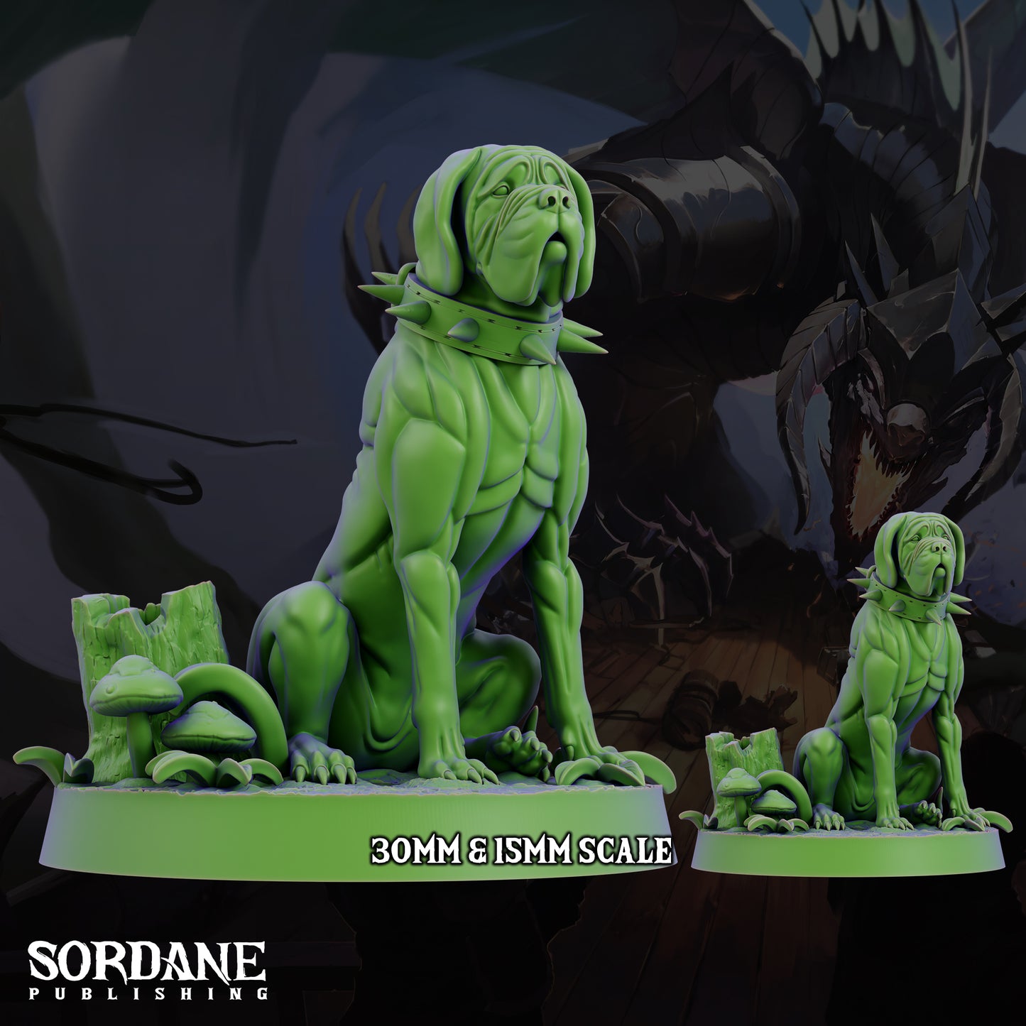 Mastiff DND Miniature TTRPG Resin Figure 25mm Base