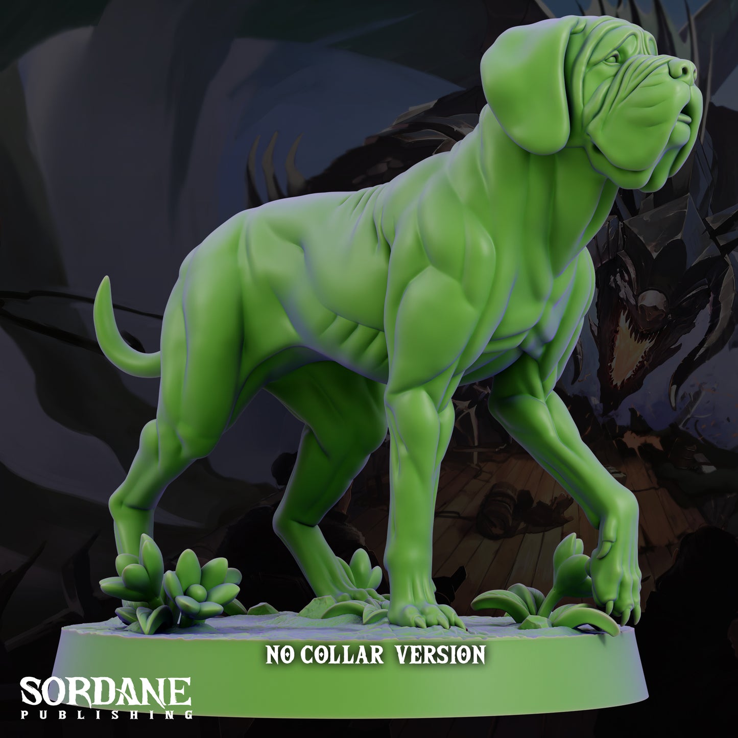 Mastiff DND Miniature TTRPG Resin Figure 25mm Base