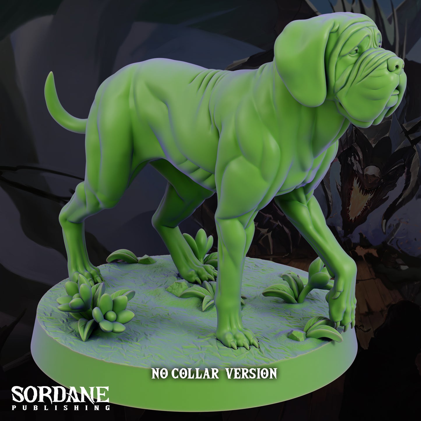 Mastiff DND Miniature TTRPG Resin Figure 25mm Base
