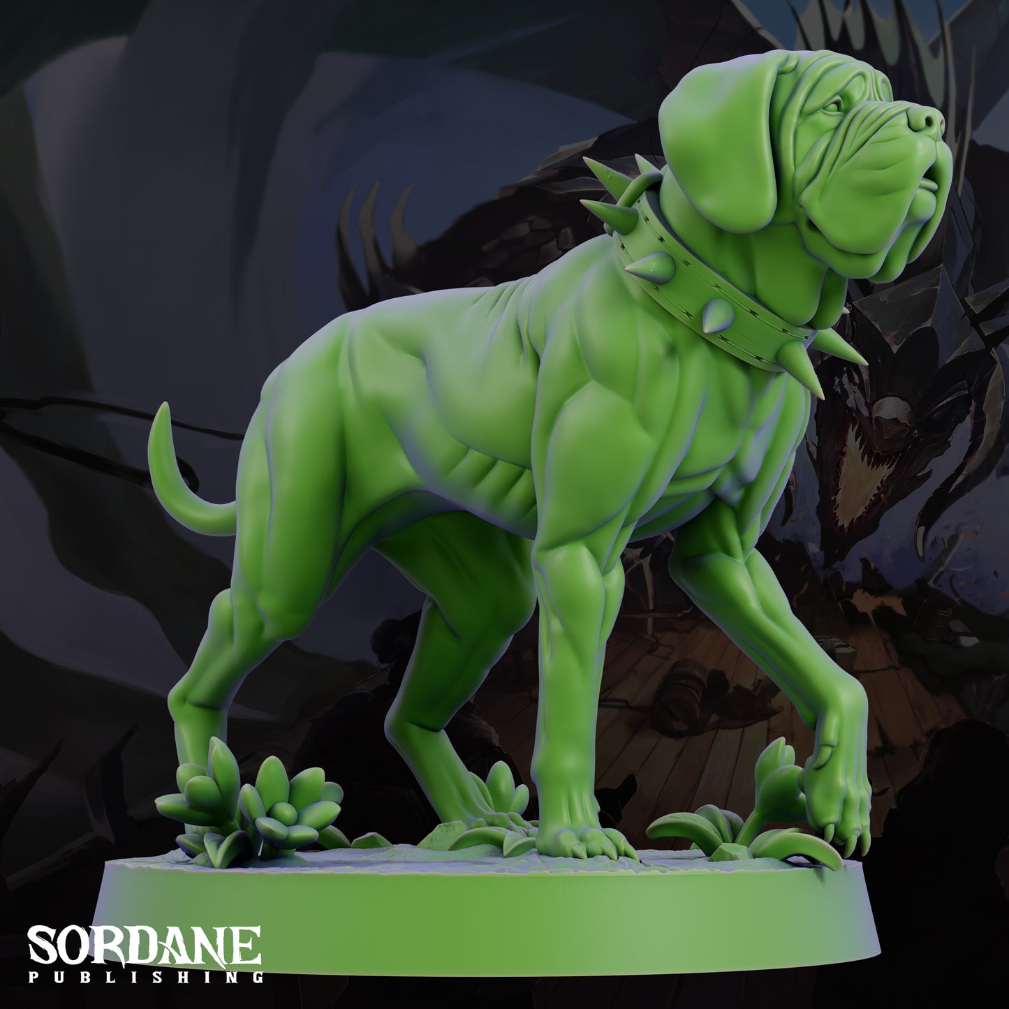 Mastiff DND Miniature TTRPG Resin Figure 25mm Base