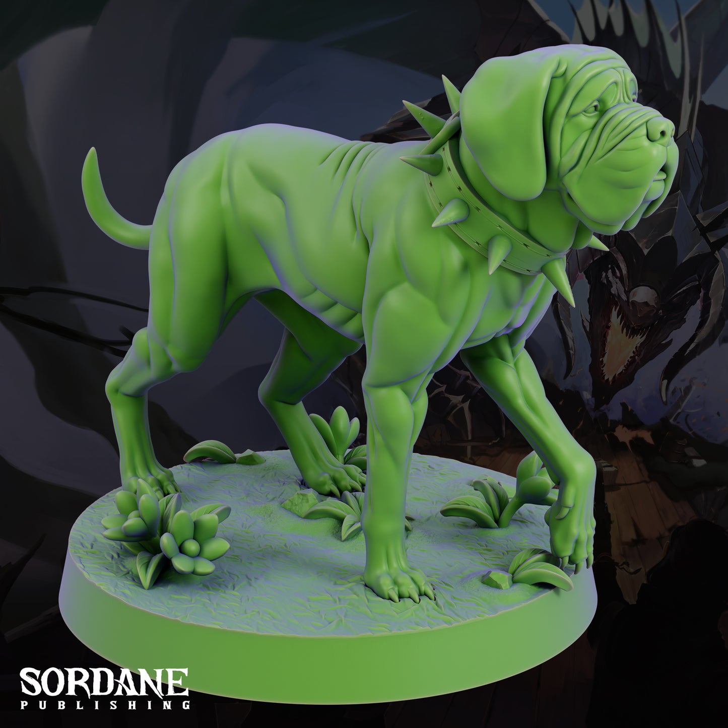Mastiff DND Miniature TTRPG Resin Figure 25mm Base