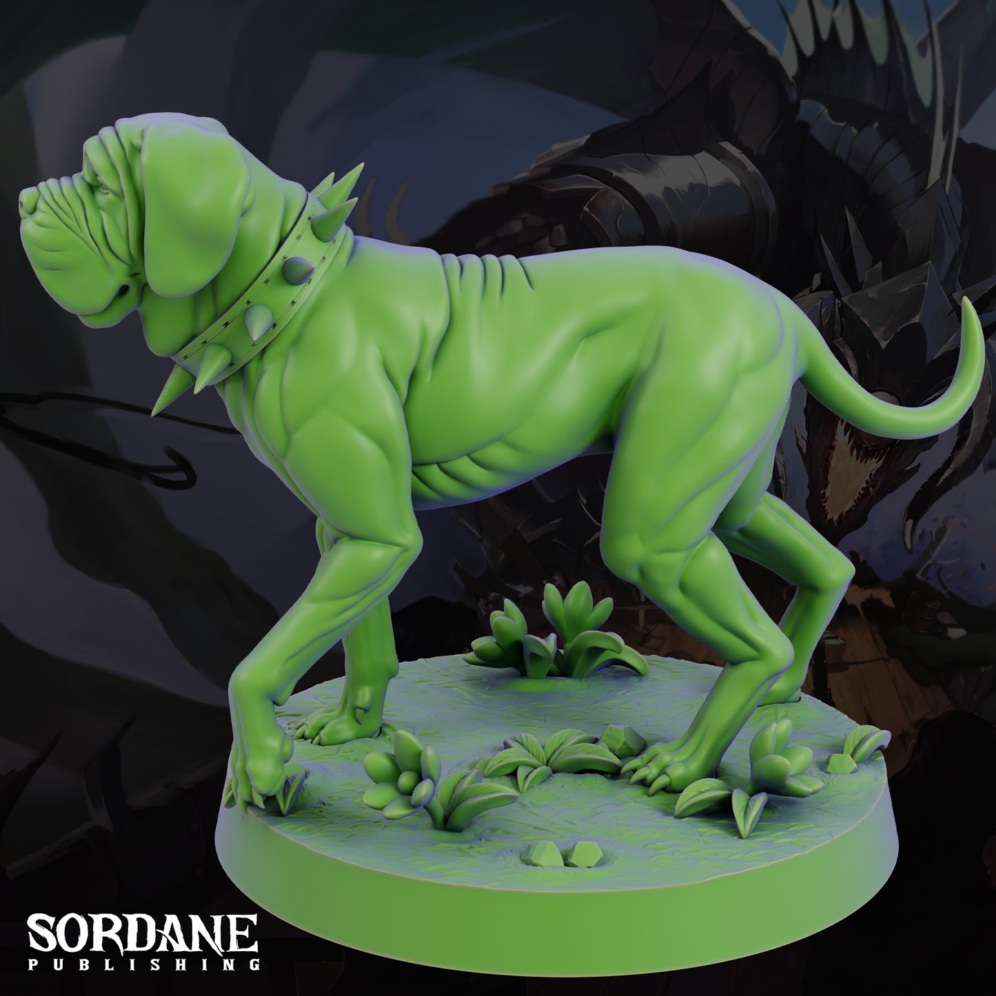 Mastiff DND Miniature TTRPG Resin Figure 25mm Base