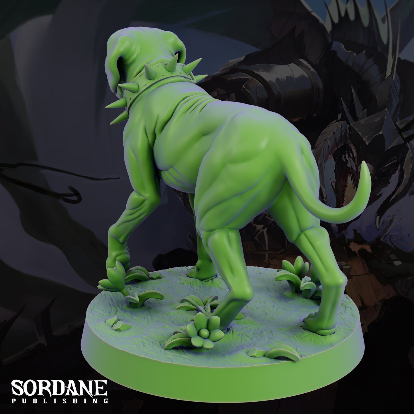Mastiff DND Miniature TTRPG Resin Figure 25mm Base