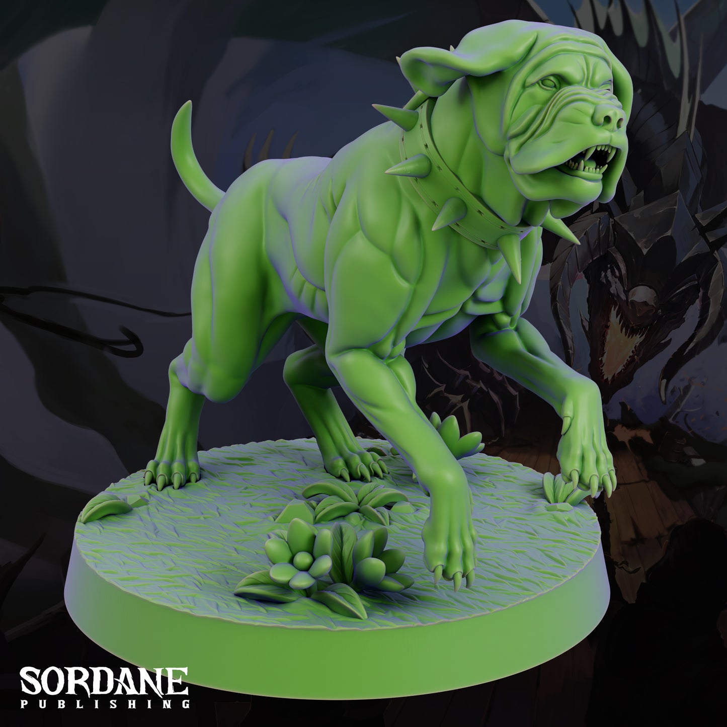 Mastiff DND Miniature TTRPG Resin Figure 25mm Base