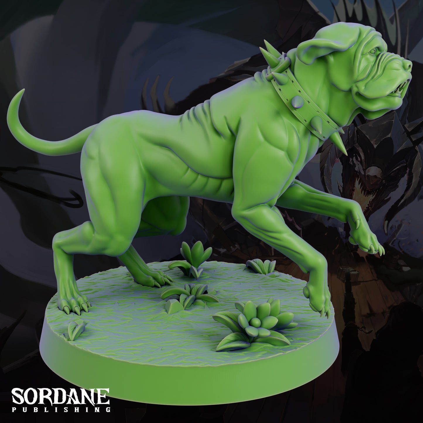 Mastiff DND Miniature TTRPG Resin Figure 25mm Base