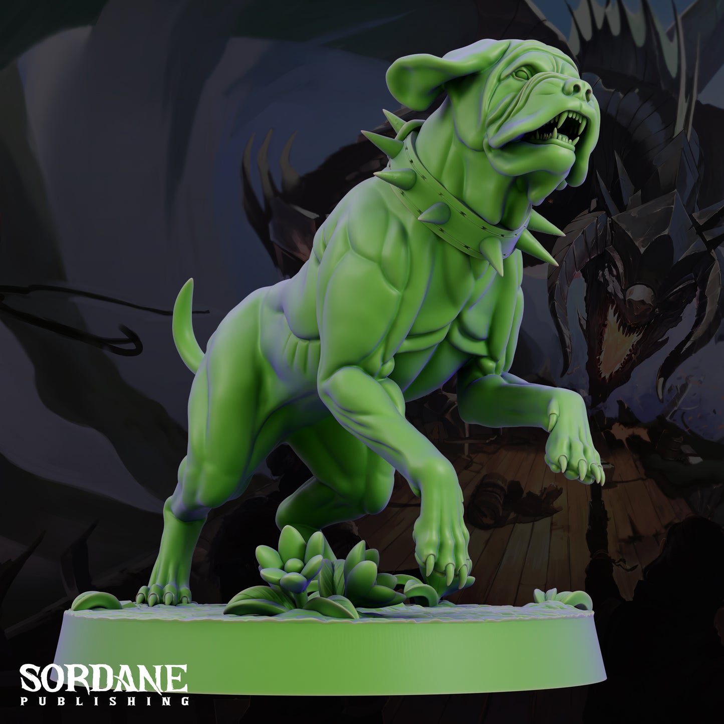 Mastiff DND Miniature TTRPG Resin Figure 25mm Base