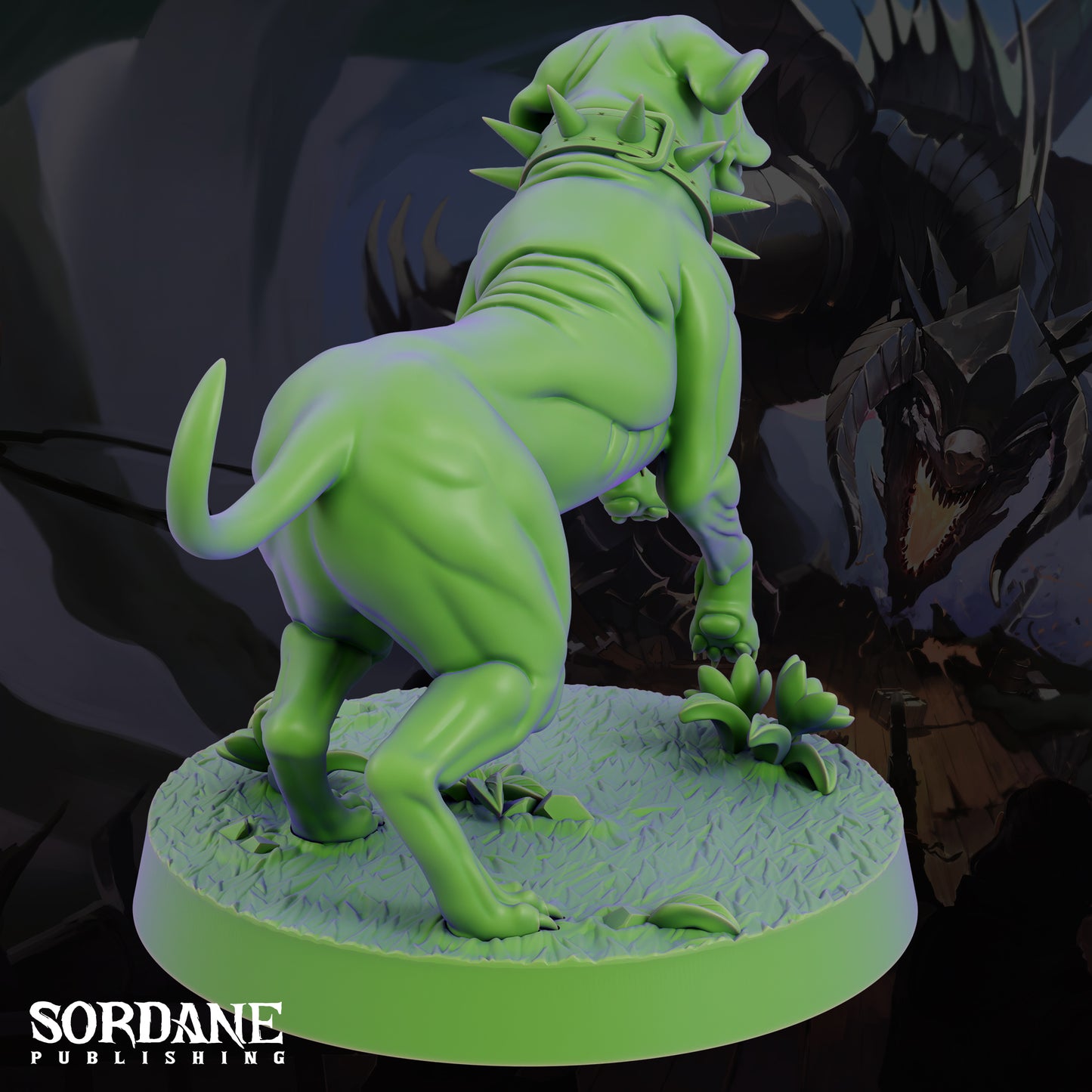Mastiff DND Miniature TTRPG Resin Figure 25mm Base