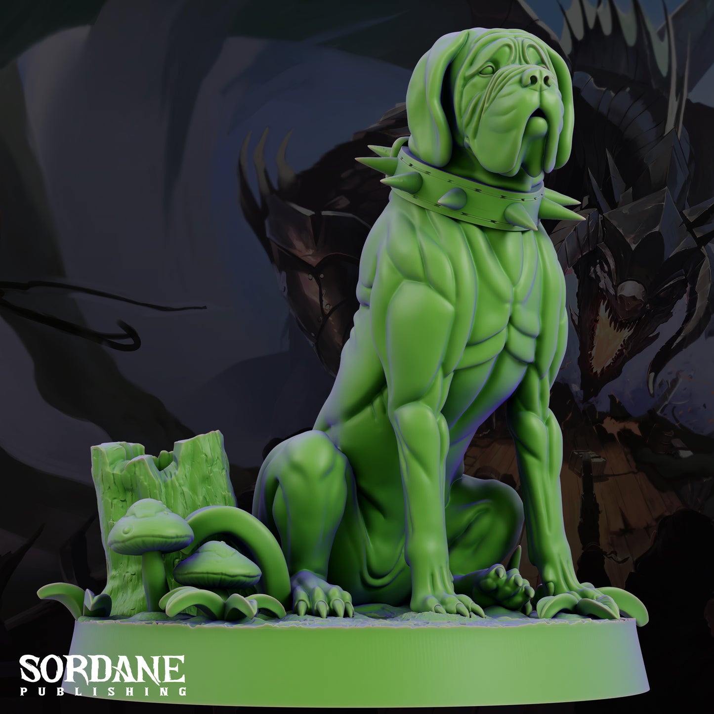 Mastiff DND Miniature TTRPG Resin Figure 25mm Base