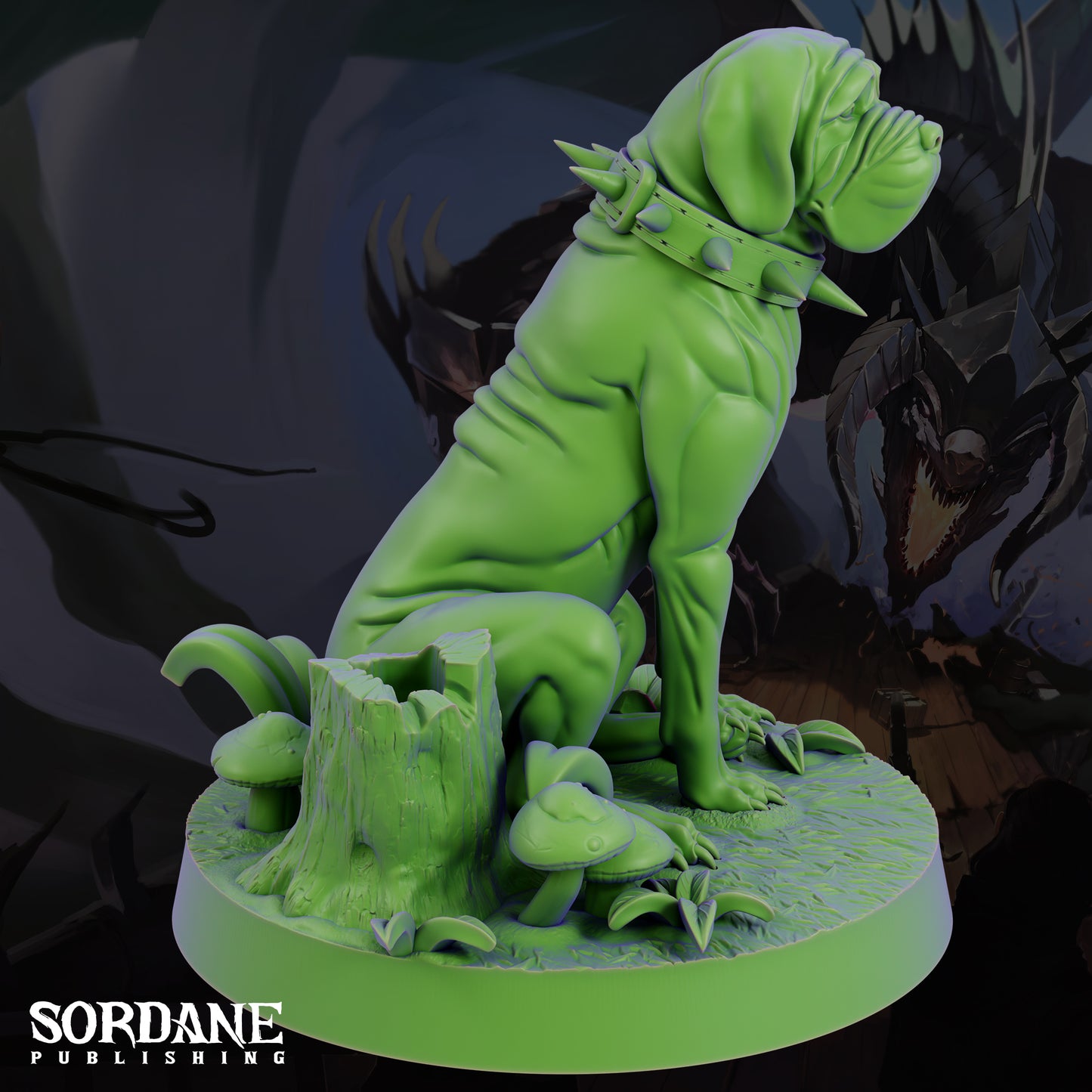 Mastiff DND Miniature TTRPG Resin Figure 25mm Base
