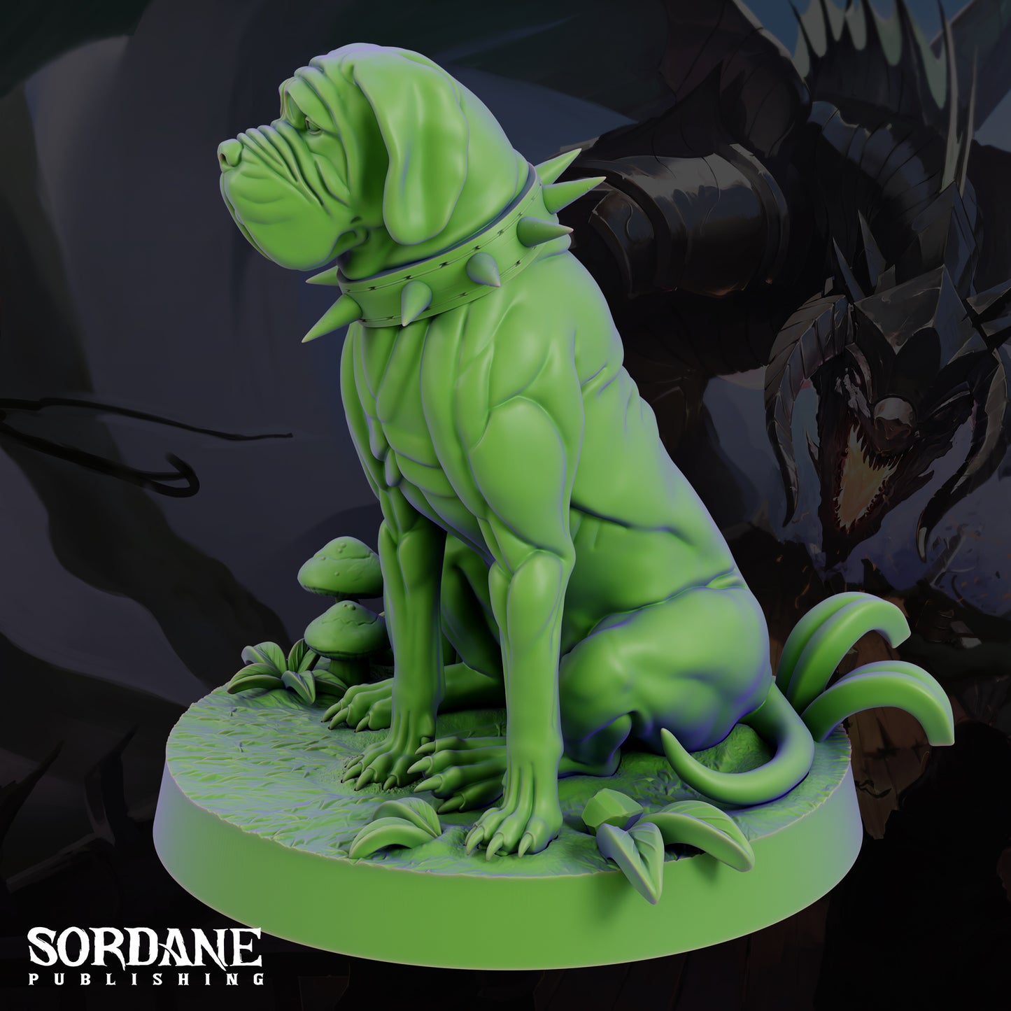 Mastiff DND Miniature TTRPG Resin Figure 25mm Base