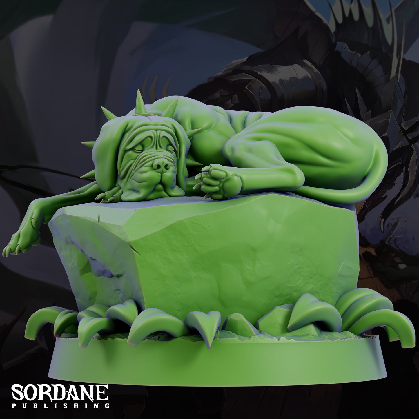 Mastiff DND Miniature TTRPG Resin Figure 25mm Base